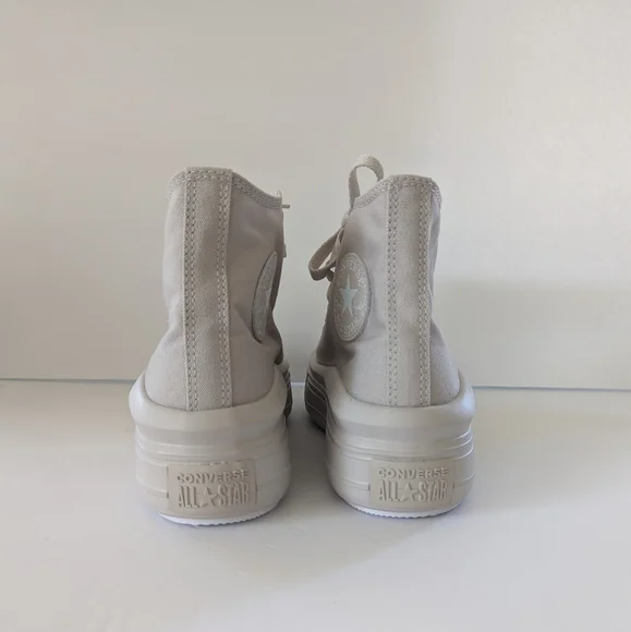 Converse Chuck Taylor All Star Move Edge Glow Platform Sneakers Pale Putty - Picture 11 of 12